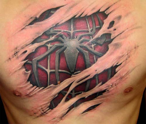 Masculine Chest Tattoos for Men