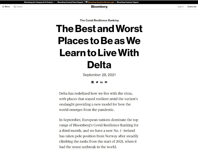 A Screenshot of Bloomberg's Bullshi* "Resilience Ranking" Article