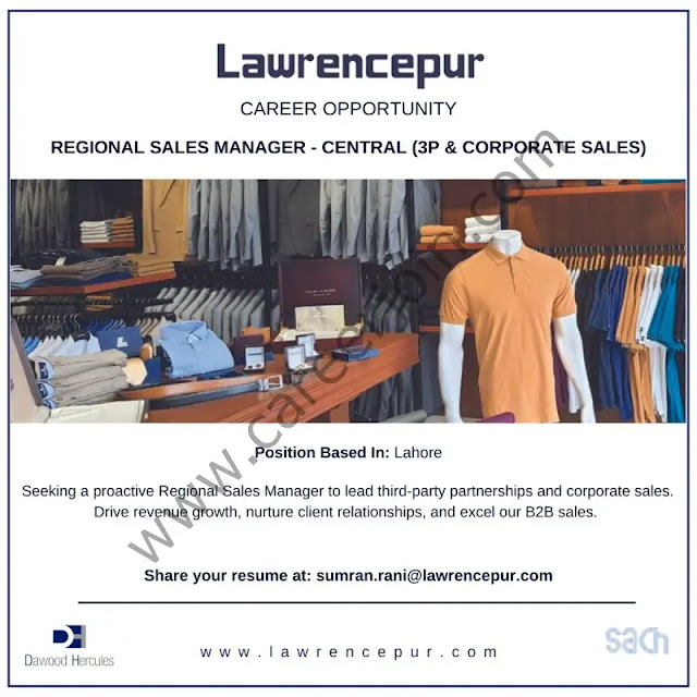 Lawrencepur Latest Jobs Regional Sales Manager 2023
