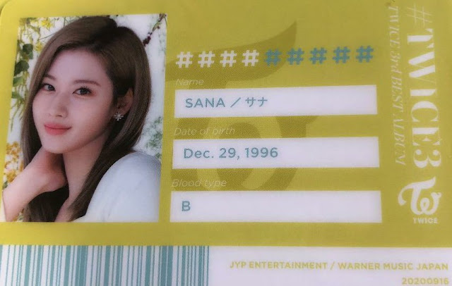 TWICE 3 Sana ID