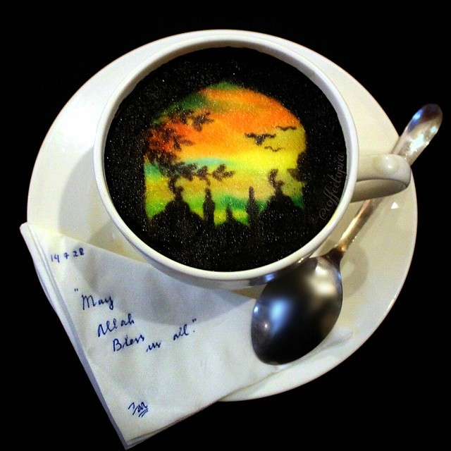 Ghidaq al-Nizar coffee artwork