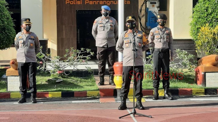 Kapolres Takalar, Pimpin Apel Sampaikan Ucapan Terima Kasih Kepada Personil