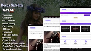 Mocca Safelink Premium Blogger Template - Responsive Blogger Template