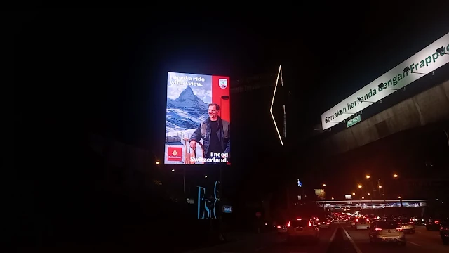 Switzerland Tourism KL Federal Highway Digital Billboard Advertising Malaysia Kuala Lumpur Digital Outdoor Advertising