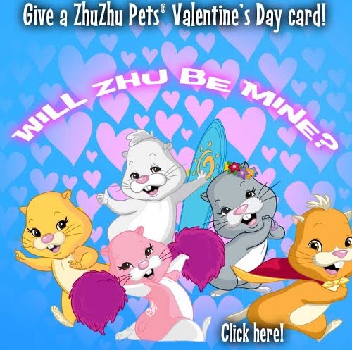 The ZhuZhu Pets cards show images of Mr. Squiggles, Jilly, Pipsqueak  title=