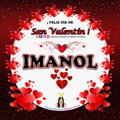 Feliz Día de San Valentín - Nombre Imanol