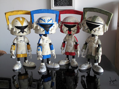 San Diego Comic-Con Exclusive 2011 Star Wars Clone Trooper Custom Hi-Def Vinyl Figures by Keithing (Keith Poon)