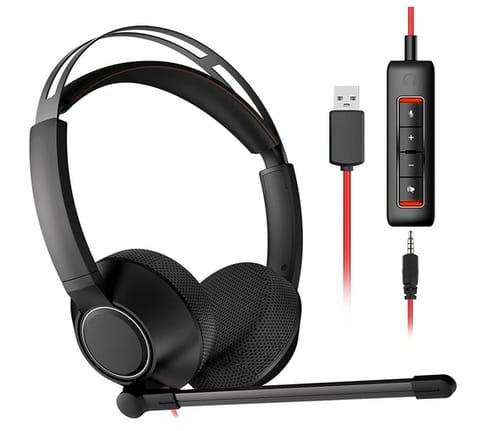 XIBERIA USB Headset/3.5mm Computer Headset