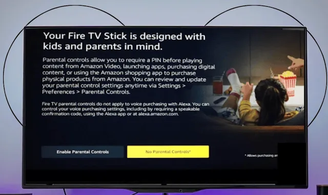 تمكين المراقبة الأبوية على FireStick ، ​​فانقر على