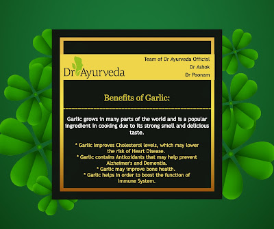 Benefits of Garlic by Dr Ayurveda Official