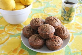 Food Lust People Love: Fresh and fluffy, these lemon zucchini muffins have the added crunch of poppy seeds. I also baked them with stoneground wholegrain flour in addition to the all-purpose stuff, which gives them a little extra oomph of flavor. Delightful!