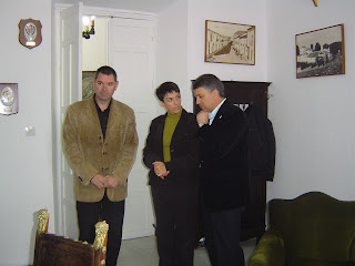 El Alcalde con Evangelina y Demetrio en la Alcaldía
