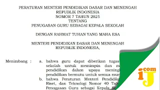 Penugasan Guru sebagai Kepala Sekolah – Aturan Baru Tahun 2025
