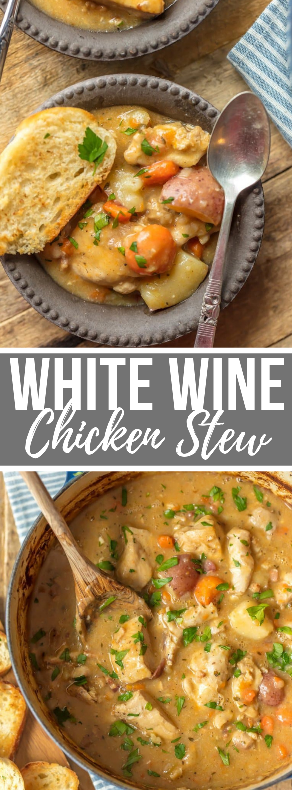 WHITE WINE CHICKEN STEW RECIPE #dinner #meals