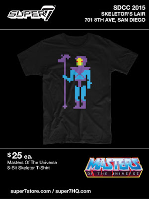 San Diego Comic-Con 2015 Exclusive Masters of the Universe T-Shirt Collection by Super7 x Mattel - 8-Bit Skeletor