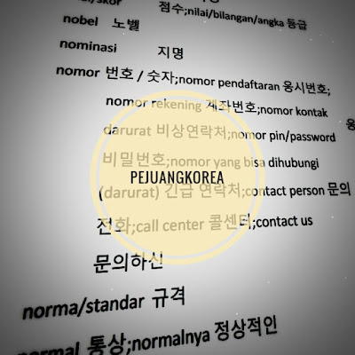 Menghafal kosakata bahasa korea