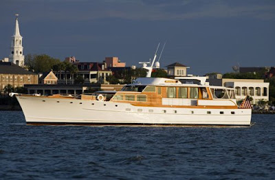 Charter the classic Trumpy motor yacht WISHING STAR in New England this summer with Paradise Connections Yacht Charters