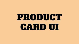product card ui design