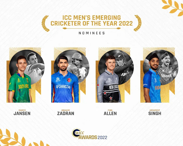 ICC Men’s Emerging Cricketer of the Year 2022 nominees revealed