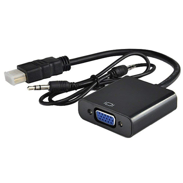 Terabyte HDMI Male to VGA Female Video Converter Adapter Cable (Black)