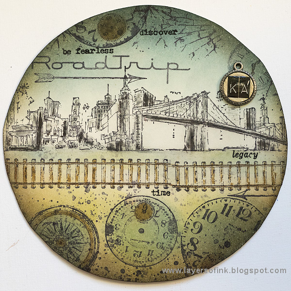 Layers of ink - Dark Tower Assemblage Clock Tutorial by Anna-Karin, inspired by Stephen Kings Dark Tower story