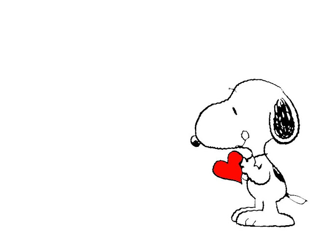 Wallpaper Snoopy con corazon
