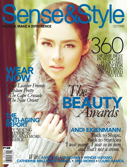 Andi Eigenmann Covers Sense & Style October 2012 Issue