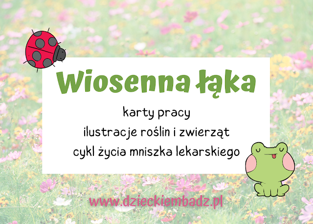 Wiosenna łąka karty pracy