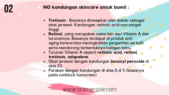 kandungan zat perawatan wajah skincare yang tidak boleh untuk ibu hamil