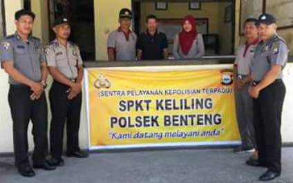 Permudah Pelayanan Masyarakat, Polsek Benteng, Selayar, Luncurkan Program, SPKT Keliling