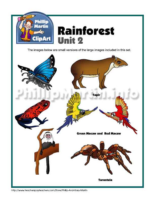 http://www.teacherspayteachers.com/Product/Clip-Art-Rainforest-Unit-2-720538