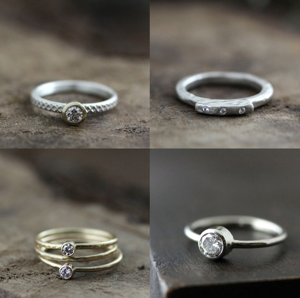 The most unique engagement rings wedding bands