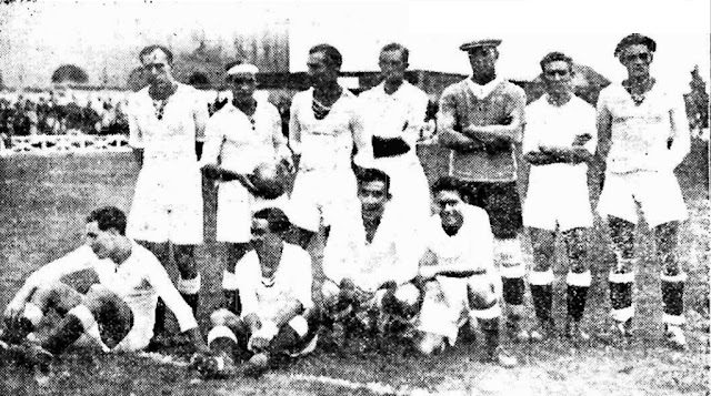 📸MADRID F. C. 📆8 octubre 1933 ➡️Sin ordenar: Zamora, Quesada, Quincoces, Gurruchaga, Villanueva, Leoncito, Eugenio, Luis Regueiro, Olivares, Hilario y Emilín. CLUB VALLADOLID DEPORTIVO 1 🆚 MADRID F. C. 3 Domingo 08/10/1933, 15:30 HORAS. Campeonato Regional Mancomunado Centro-Sur, jornada 6. Valladolid, campo de la Sociedad Taurina del Paseo de Zorrilla. GOLES: ⚽0-1: 30’, Olivares. ⚽1-1: 36’, Sañudo. ⚽1-2: 44’, Olivares. ⚽1-3: 80’, Luis Regueiro.