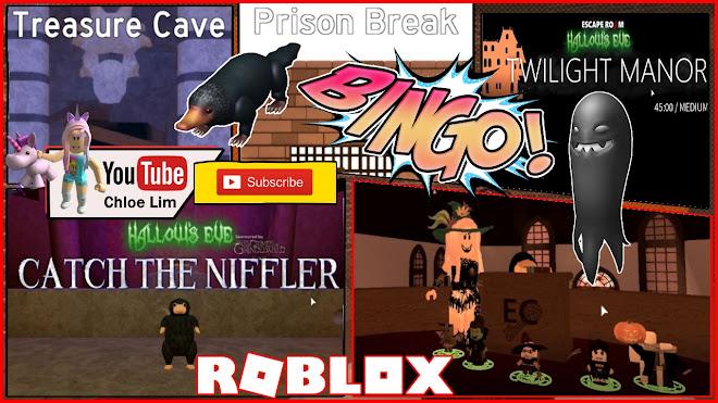 Chloe Tuber Roblox Escape Room Gameplay How To Get The Niffler And Imaginary Companion Hallow S Eve Event Items Loud Warning - escape room treasure cave walkthrough roblox youtube