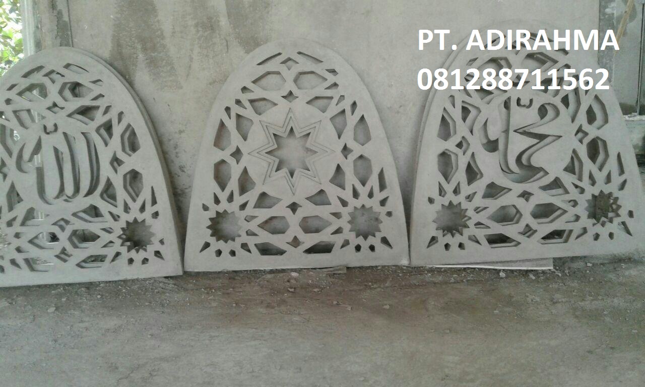 pabrik gambar ornamen dinding masjid grc  081288711562