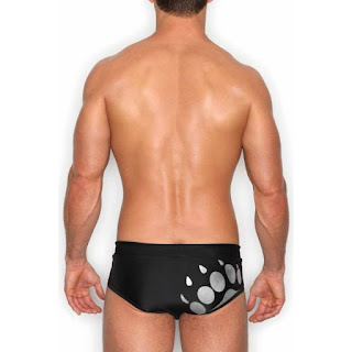 Tulio Paw Print Brazilian Bikini Black 