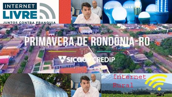 MODERNIDADE: Primavera de Rondônia cidade modelo