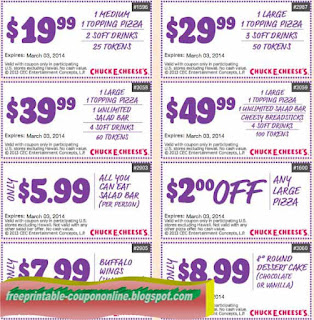 Free Printable Chuck E Cheese Coupons