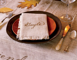 Thanksgiving Table Napkin Placecard