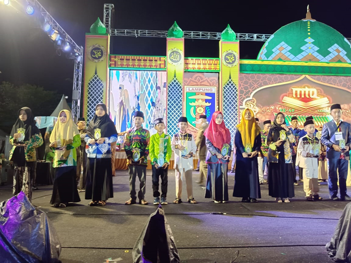 Mesuji Finish Urutan ke empat MTQ Ke-49 Tingkat Provinsi Lampung