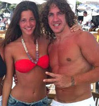 puyol y malena su nueva novia