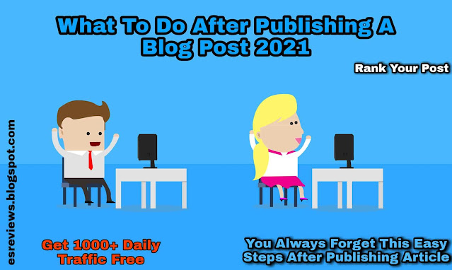 What To Do After Publishing A Blog Post