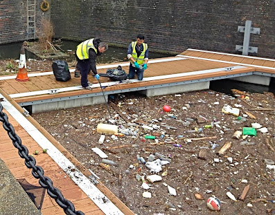 Abdul Hye and John White on one of the Lower Regents Coalition litter pick events