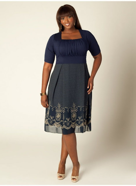 awesome-plus-size-winter-wedding-guest-dress-in-navy-blue