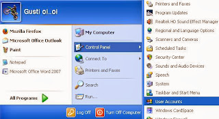 Cara Membuat Password komputer Windows 7 Seven