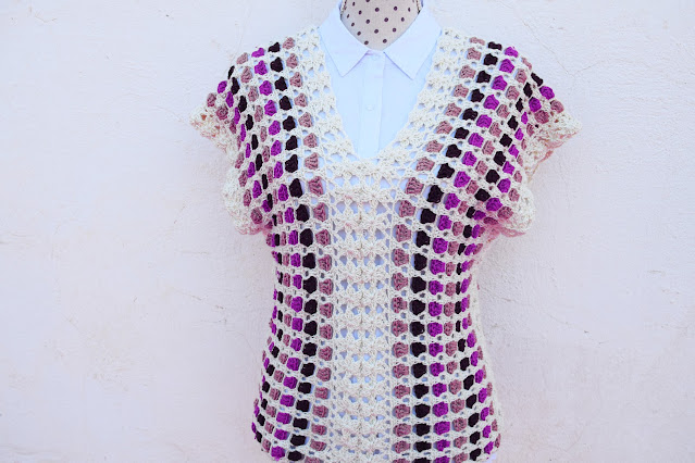 2 Crochet Imagen Increible blusa poncho de verano Majovel Crochet ganchillo bareta videotutorial paso DIY sencillo