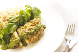 BAKED PESTO PARMESAN CHICKEN