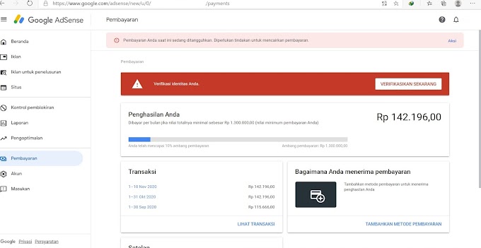 Cara Verifikasi Pin Adsense Terbaru