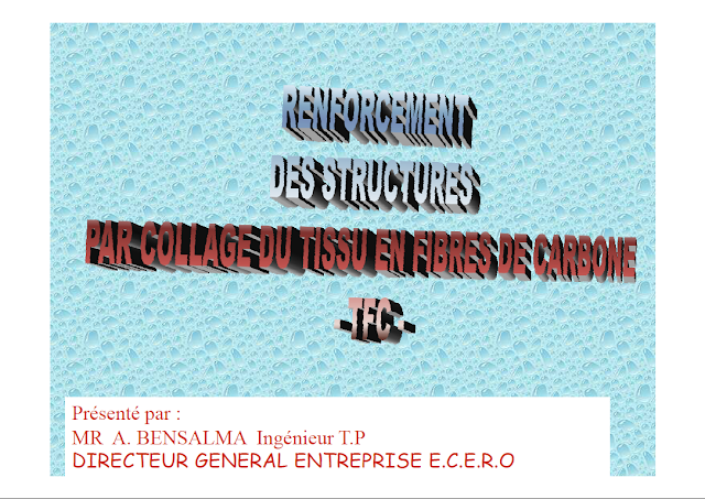 RENFORCEMENT DES STRUCTURES PAR COLLAGE DU TISSU EN FIBRES DE CARBONE - TFC -