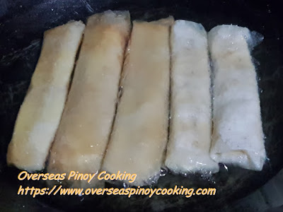 Turon na Saging, Fried Banana Rolls - Cooking Procedure